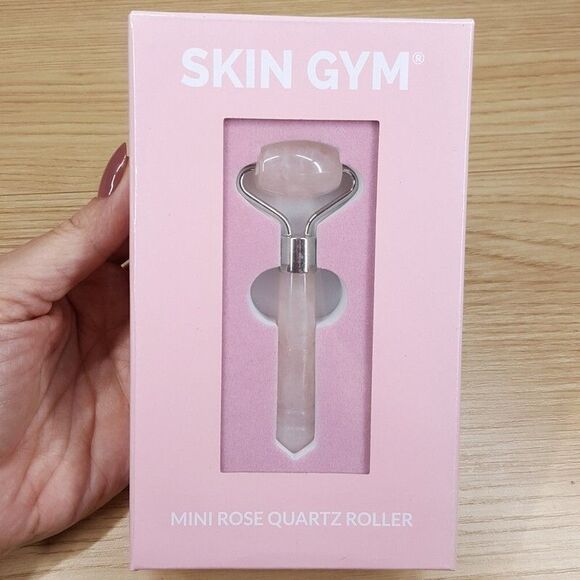SKIN GYM Mini Rose Quartz Crystal Facial Roller - Picture 1 of 3